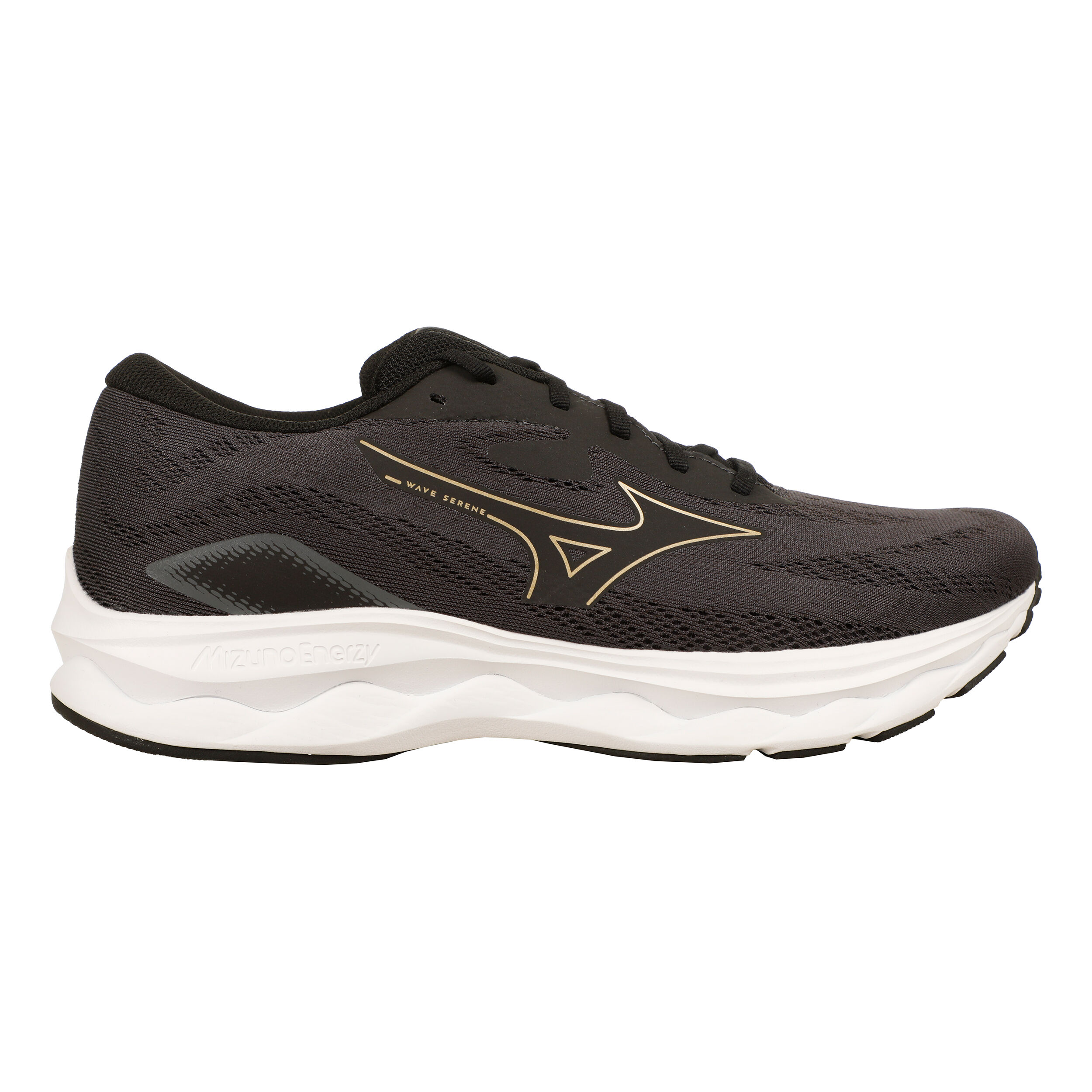 Mizuno Wave Serene Neutralschuh Herren Schwarz Gold in GroBe 44 online kaufen Running Point AT