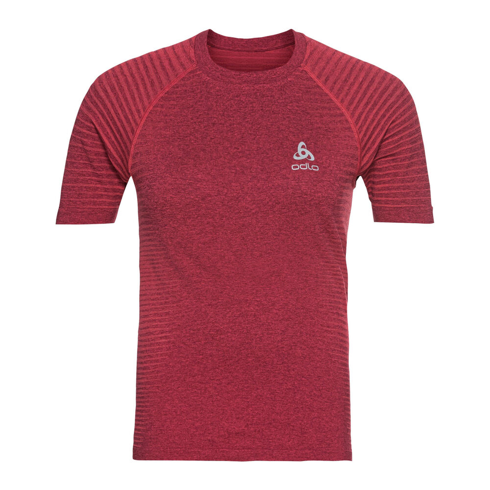 Odlo Essential Seamless T-Shirt Damen - Rot, Größe L