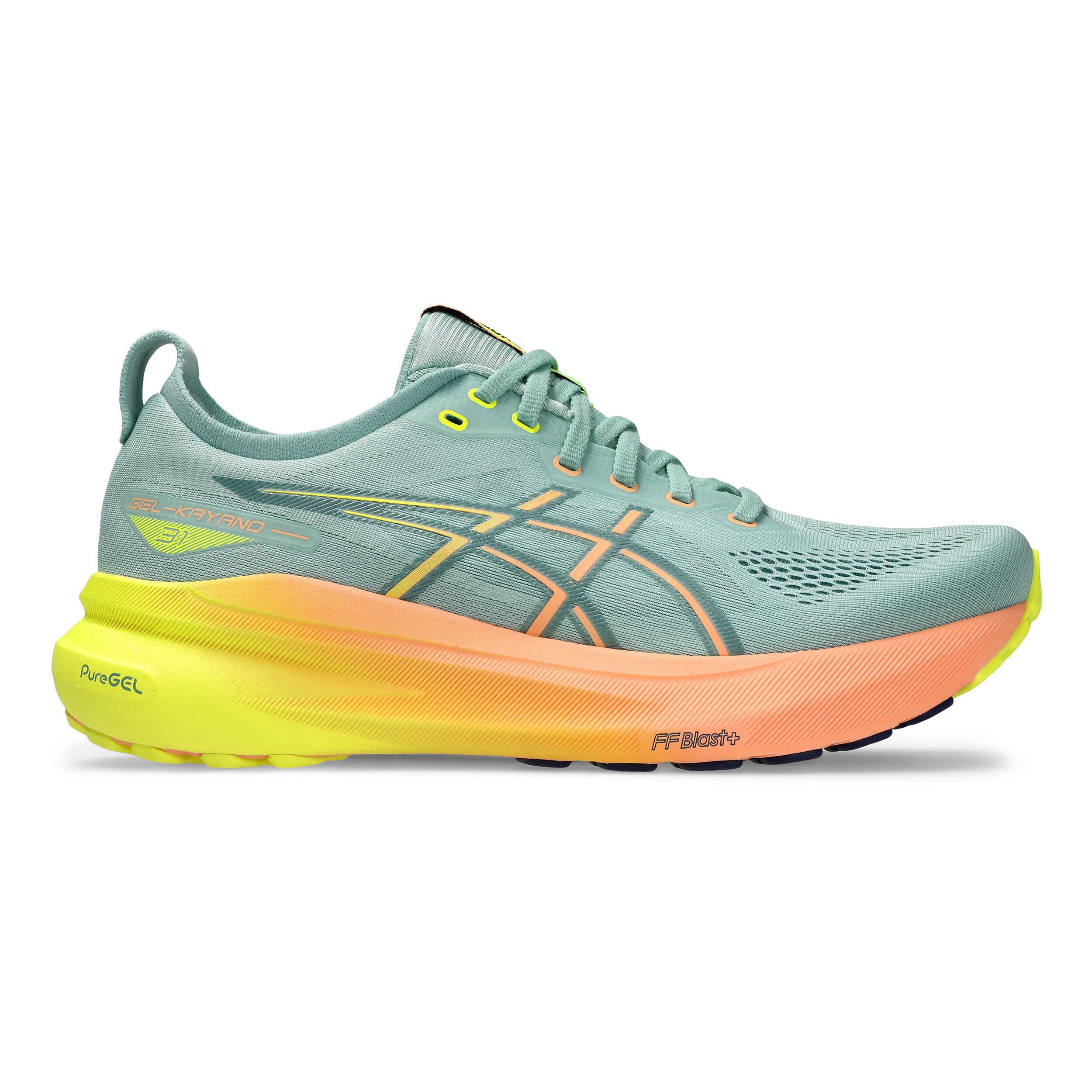 ASICS Gel Kayano 31 Stabilitatsschuh Herren Grun Orange online kaufen Running Point AT