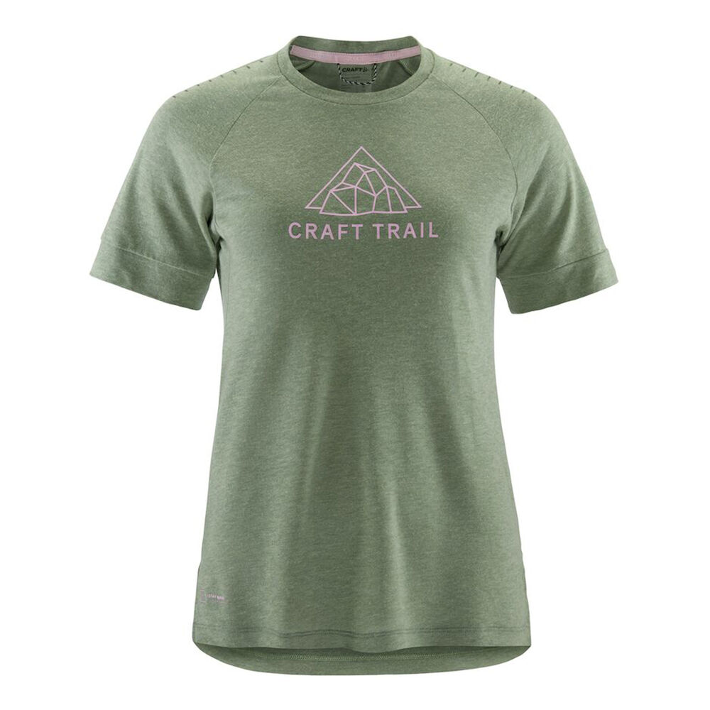 Craft Pro Trail Woolsleeve Laufshirt Damen - Grün, Größe M