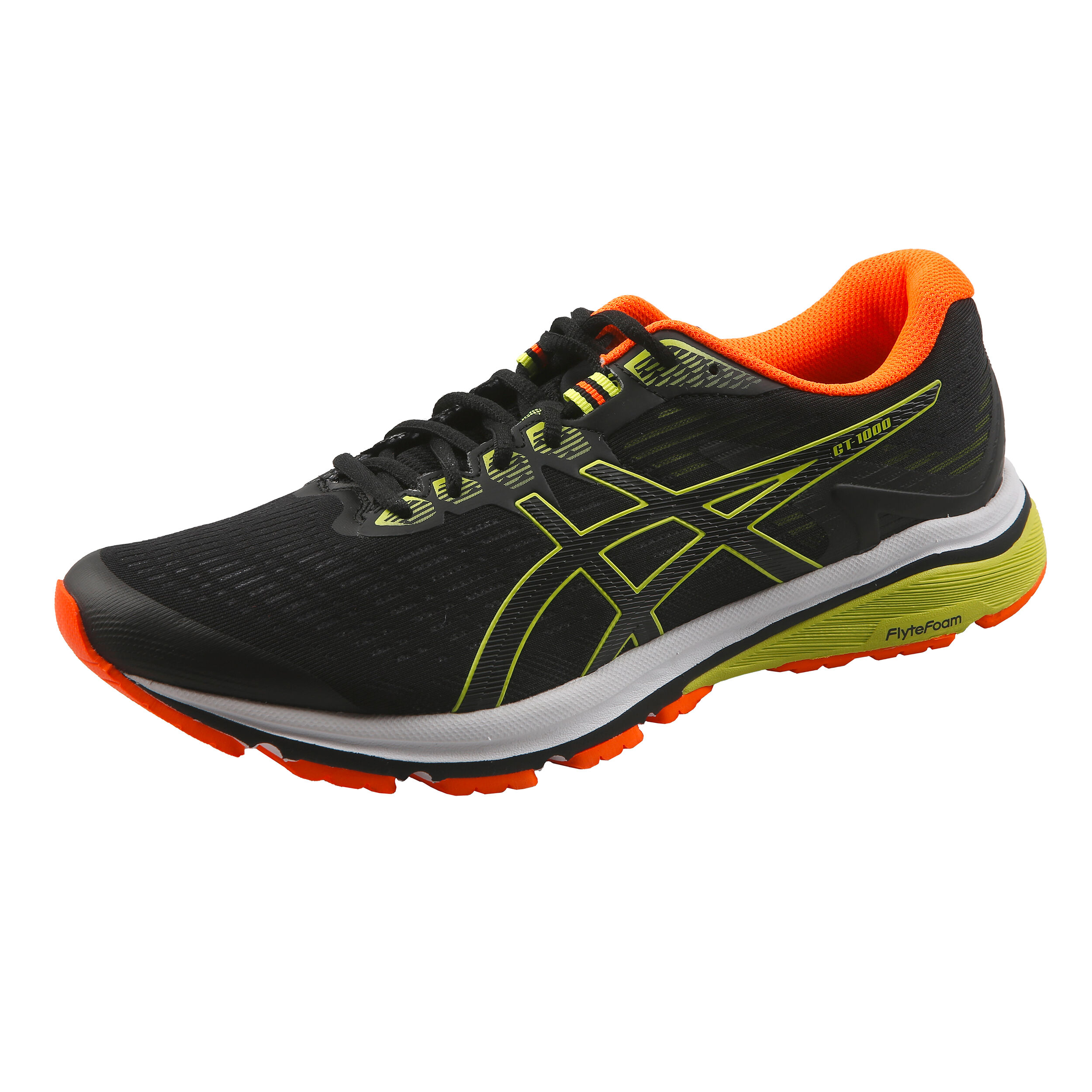 ASICS GT 1000 8 Stabilitatsschuh Herren Schwarz Neongelb online kaufen Running Point AT