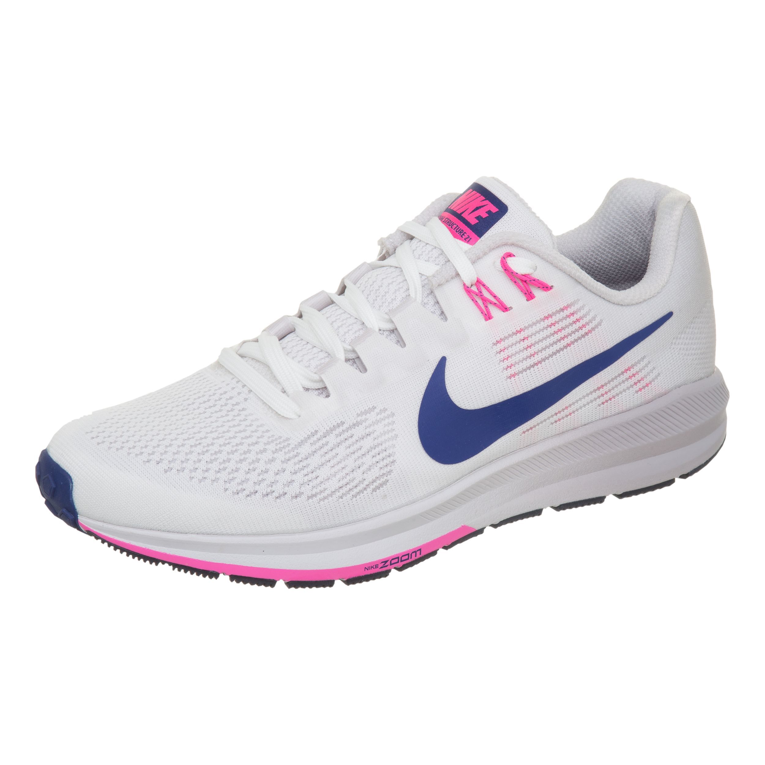 Nike Air Zoom Structure 21 Stabilitatsschuh Damen WeiB Pink online kaufen Running Point AT